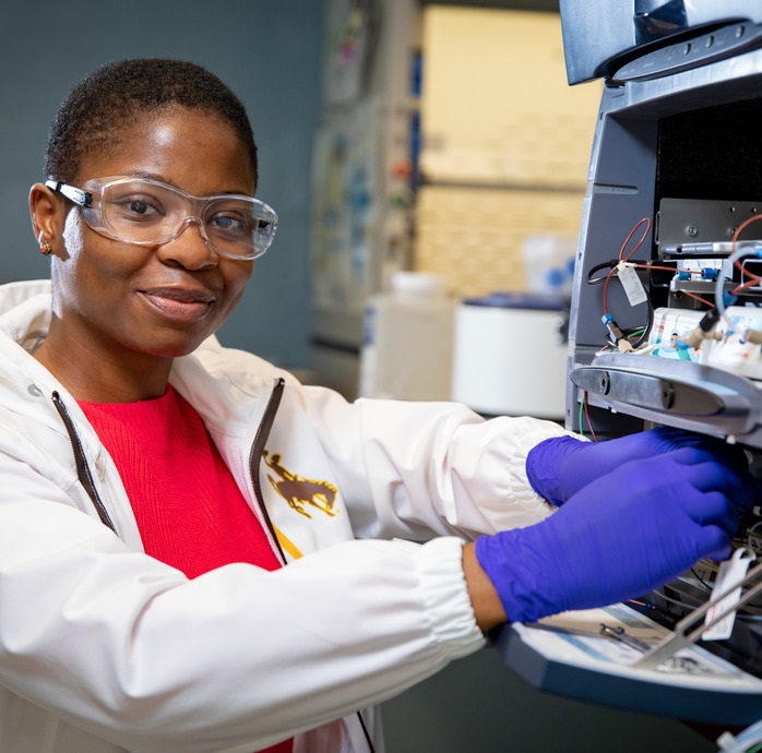 Students in a lab